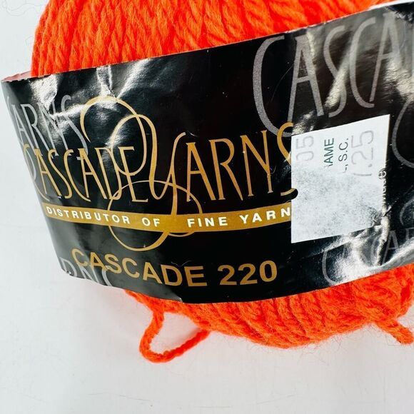 Cascade Yarns Cascade 220 100% Peruvian Highland Wool #9444 ORANGE - Picture 3 of 5